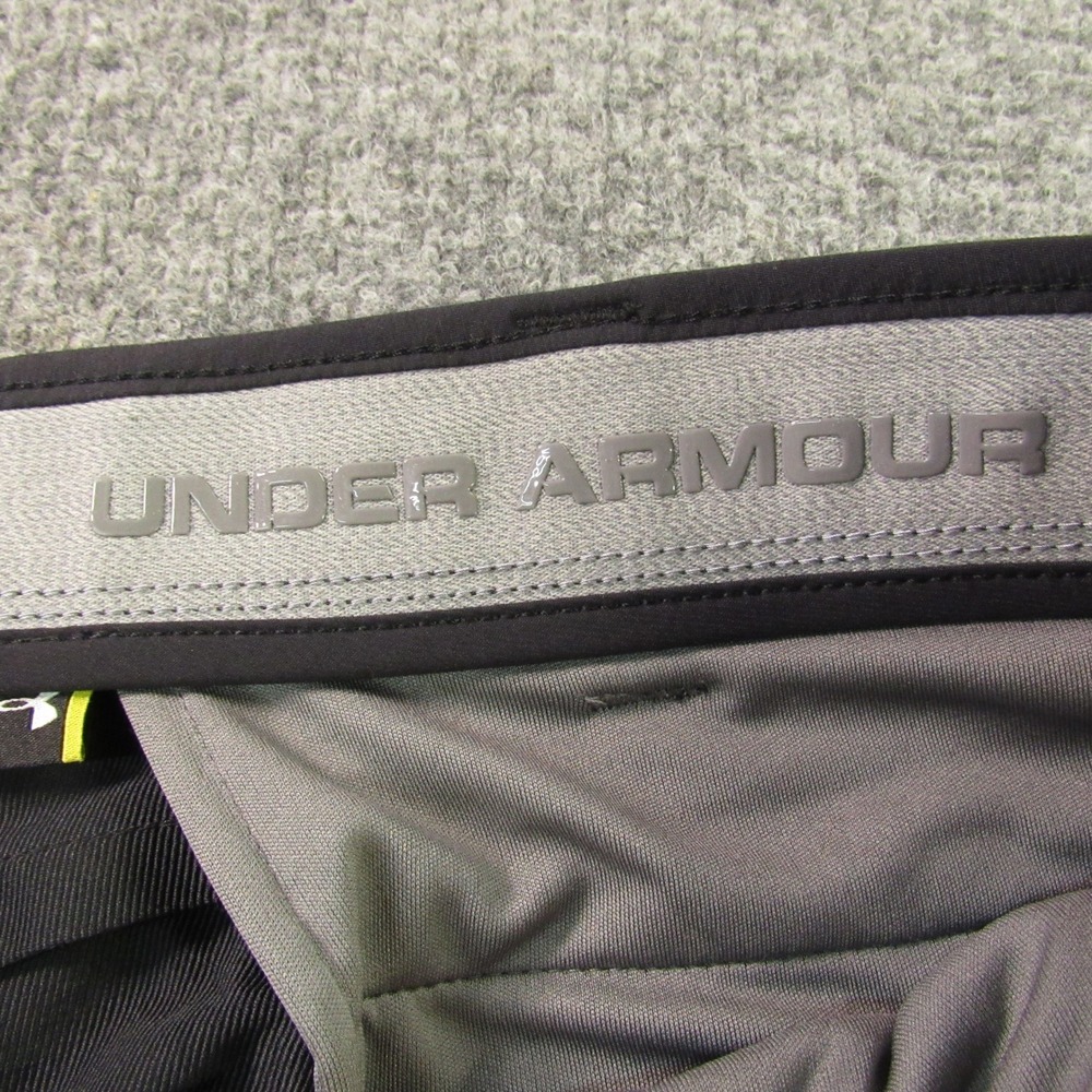Under Armour Golf Shorts Mens 40x11 Black Flat Front Performance UA Match Play - Picture 3 of 11